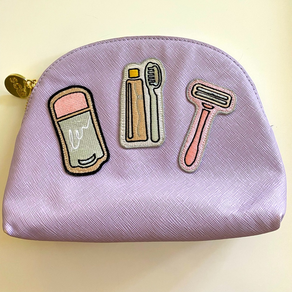 Stoney Clover Lane toiletries pouch with patches